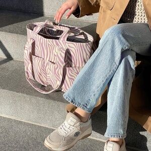 Dagne Dover Vida tote - small - pink zebra